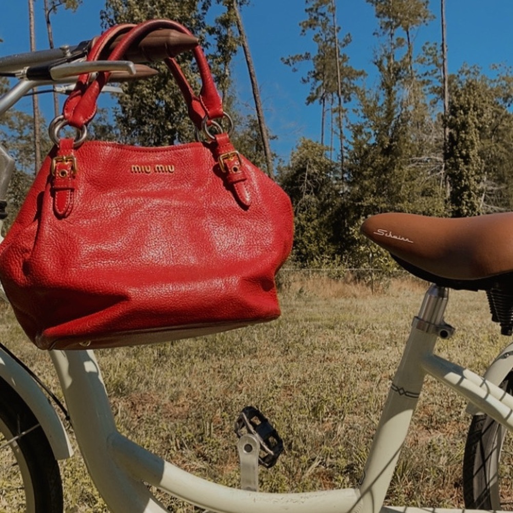 Miu Miu Vibrant Red Shoulder Bag